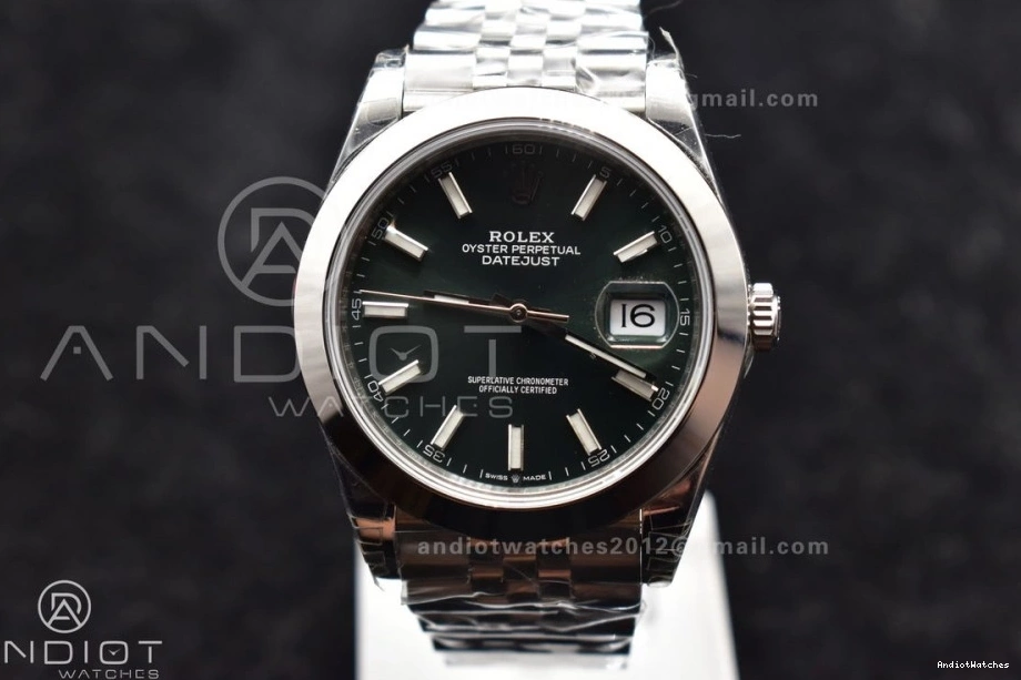DateJust SS RelaxedFit Best VSF 41 587 1:1 Bracelet On 126300 Jubilee 904L Dial Green Edition VS 0331
